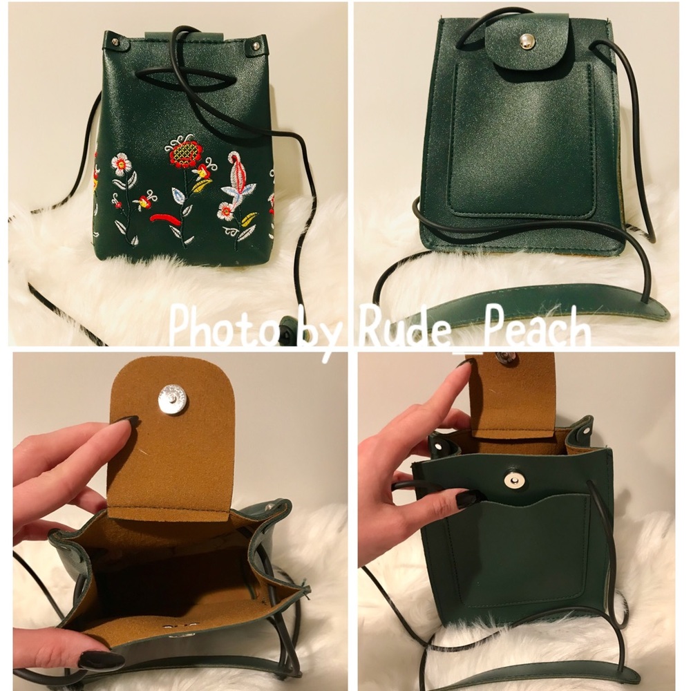 Over shoulder Leather Flower Bag - Picture 7 of 8